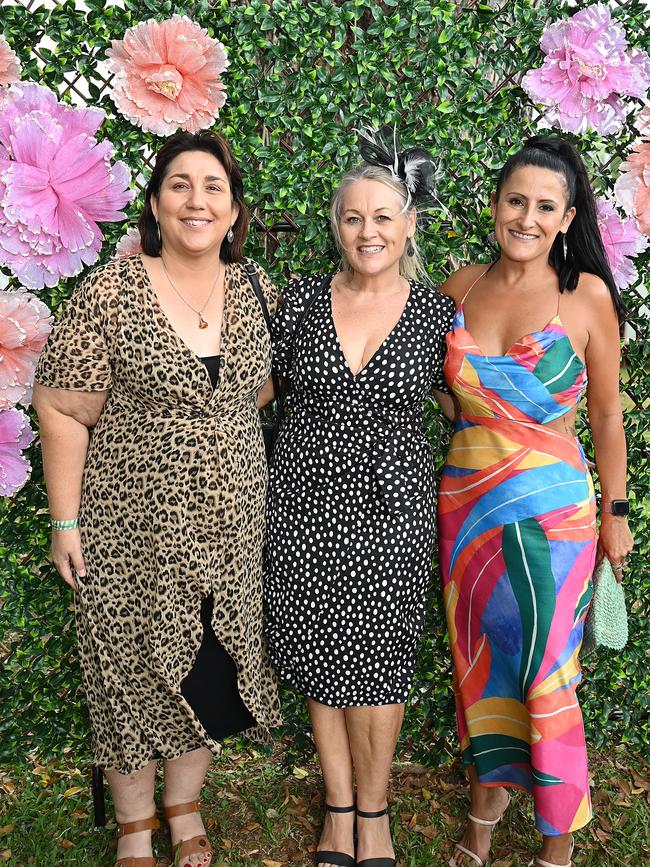 Anna Disalvo, Sam Zimmerman and Carmen Munro at the Cairns Cup on Saturday. Photo by Emily Barker