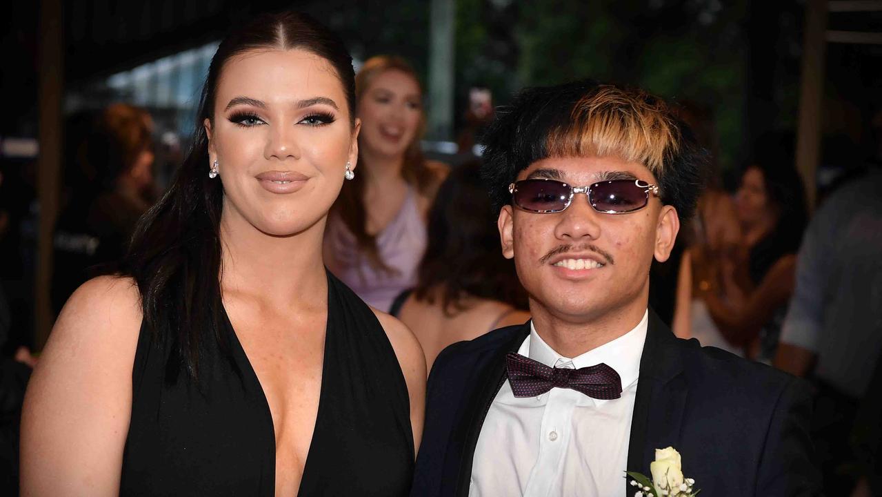 Tiggi and Franz at Caloundra State High School formal. Picture: Patrick Woods.