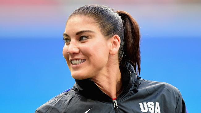 Public enemy: Hope Solo. Picture: Bruno Zanardo/Getty Images