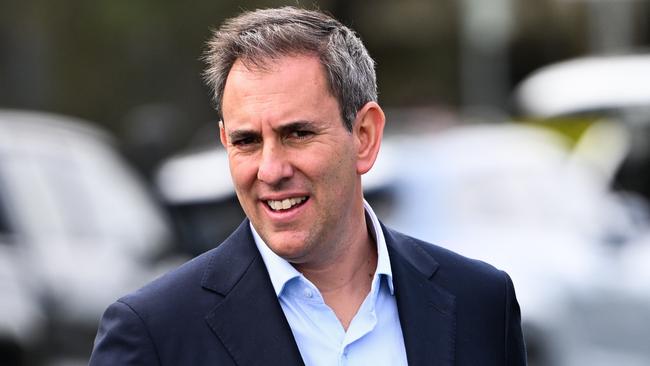Treasurer Jim Chalmers in Brisbane on Monday. Picture: Dan Peled / NewsWire