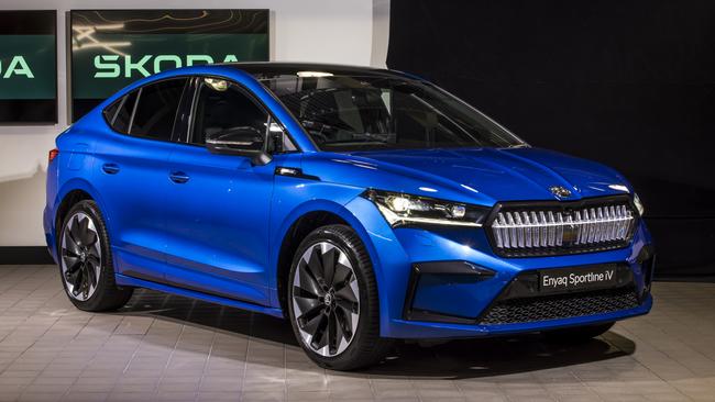 2024 Skoda Enyaq Coupe SUV.