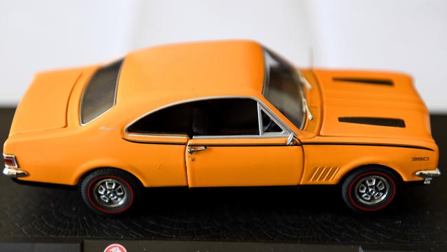 A model of a Monaro GTS 350, similar to the one Marc Percat used to sit in to eat his lunch.