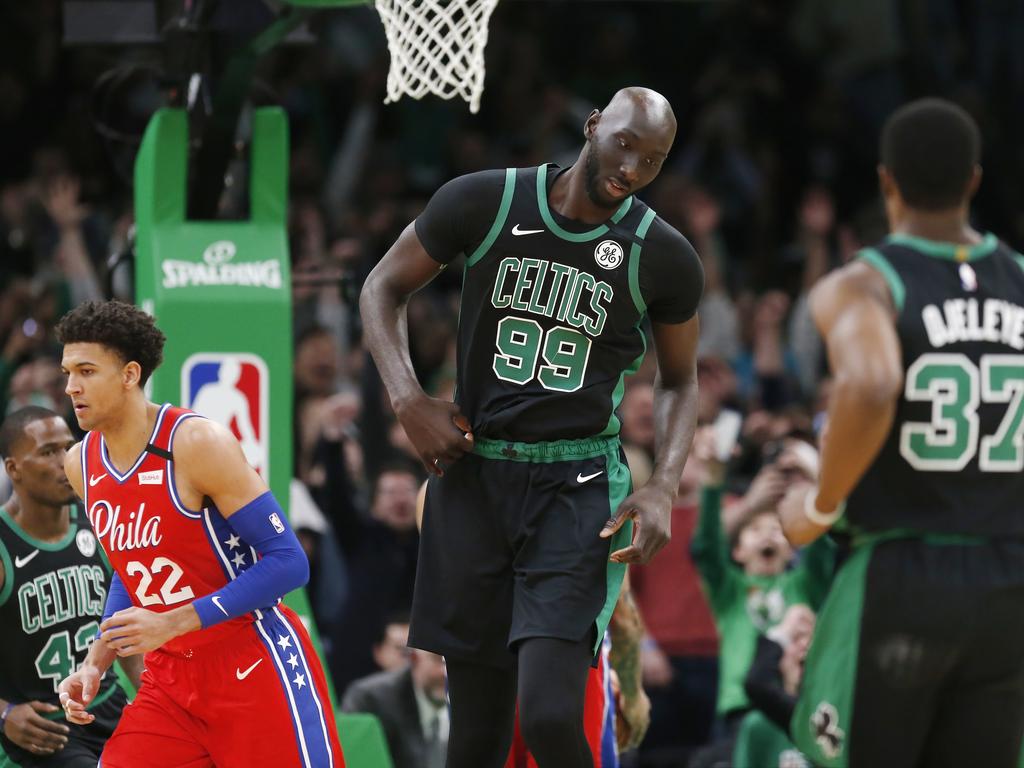 Boston Celtics' Tacko Fall makes everyone look small.