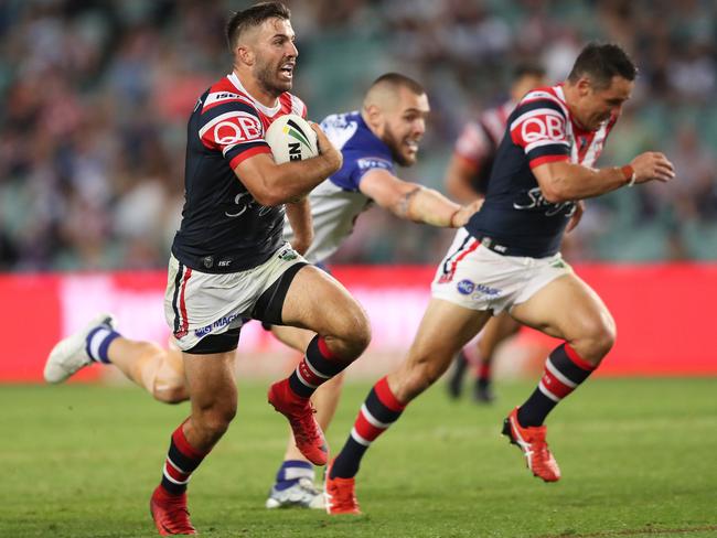 Slap the armband on Roosters stars James Tedesco. Picture: Brett Costello