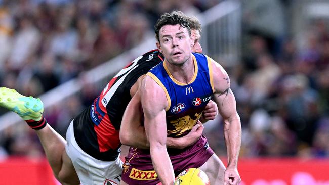 Lachie Neale will lead the Lions midfield again in 2024. Picture: Getty Images