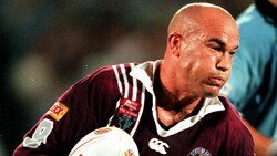 Jason Hetherington during Game One of the 1999 State of Origin series. Picture: Gregg Porteous.