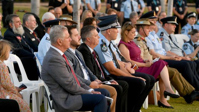 National Police Remembrance Candlelight Vigil 2023 at the Rockpool, Townsville. Picture: Evan Morgan