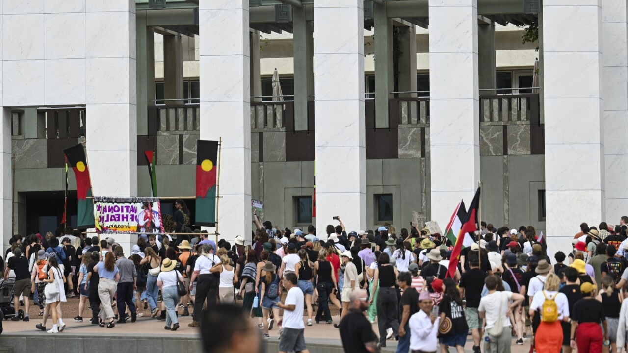 ‘Completely beyond me’: Anti-Australia Day protesters send parliament into lockdown