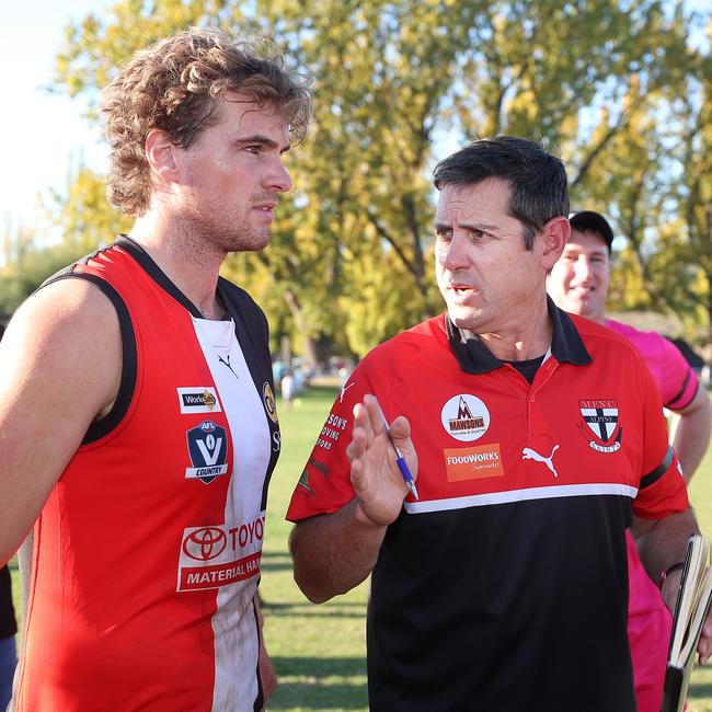 Myrtleford Saints coach Craig Millar. Picture: Yuri Kouzmin