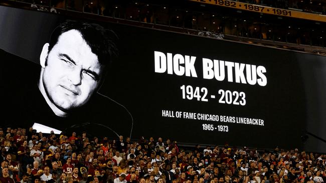 A moments silence was held before the Bears game. (Photo by Greg Fiume/Getty Images)