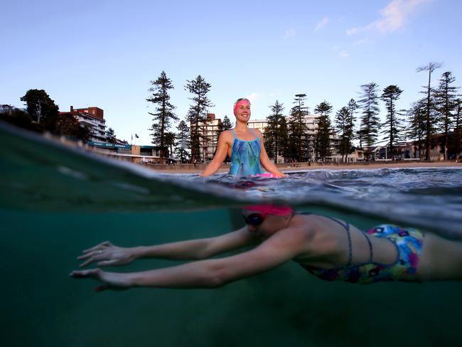 Would you brave icy cold conditions to swim with the Bold and the Beautiful swim squad? Pic Stephen Cooper