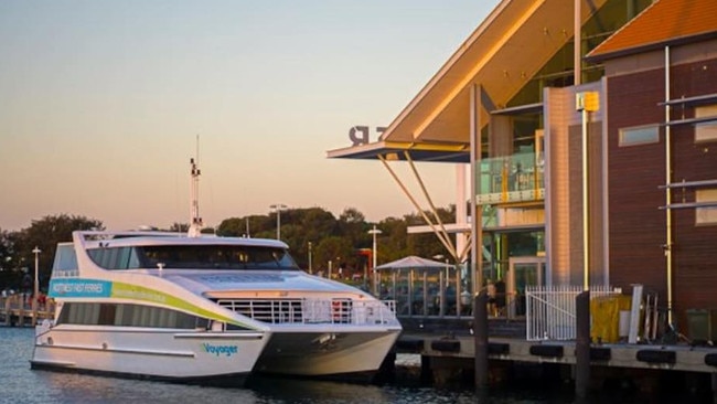 Two scuba divers were allegedly stranded for several hours in the Indian Ocean before crew members on board Rottnest Fast Ferries spotted them in the water and pulled them to safety. Picture: Facebook