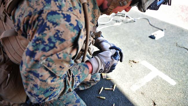 A young Marine was attempting to barbecue hot dogs and burgers when the flames of his lighter hit a gas leak.