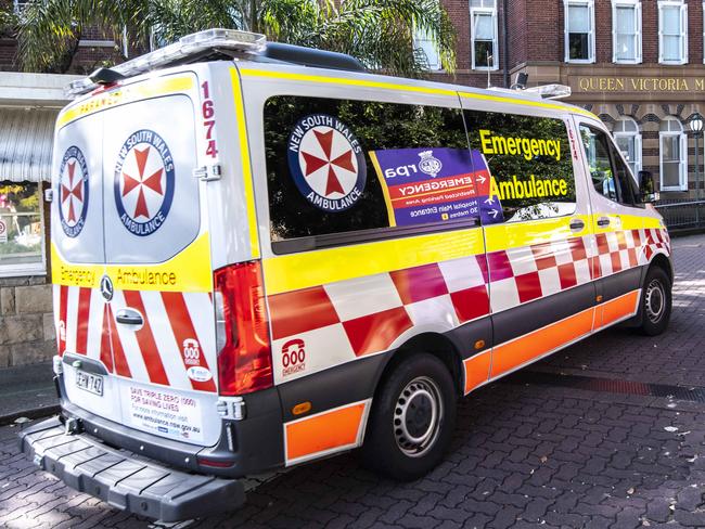 Sydney, Australia,  NewsWire Saturday, 28 May 2022The ambulance bay scene at Royal Prince Alfred, Camperdown. NSW Paramedics who have begun industrial action will include them not logging billing information and remaining at their home station area for five-days. Picture:  NewsWire / Monique Harmer