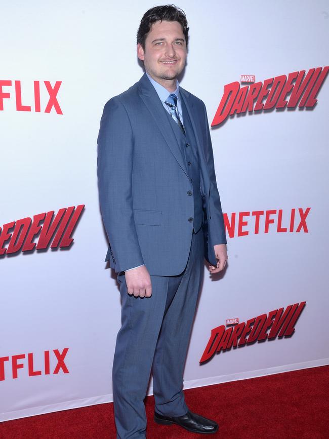 Toby Leonard Moore attends the premiere of Marvel's Daredevil in LA in 2015. Picture: Michael Tullberg/Getty Images