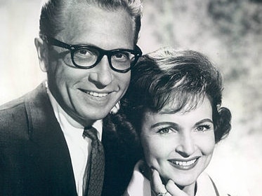 Betty White and husband Allen Ludden who she shared a home with in Carmel, California. Picture: Supplied