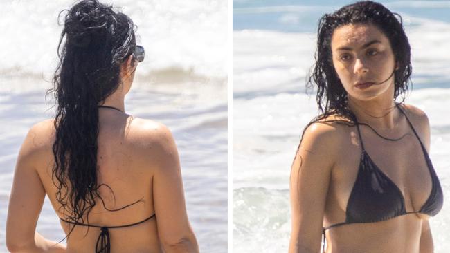 Pop star Charli XCX in Byron Bay.