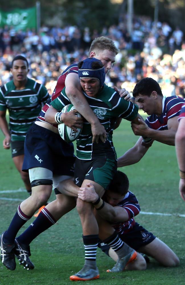 Brisbane Boys' College coach Shane Drahm says Hough reminds him of All Blacks star Ardie Savea. Picture: AAP/Richard Waugh.