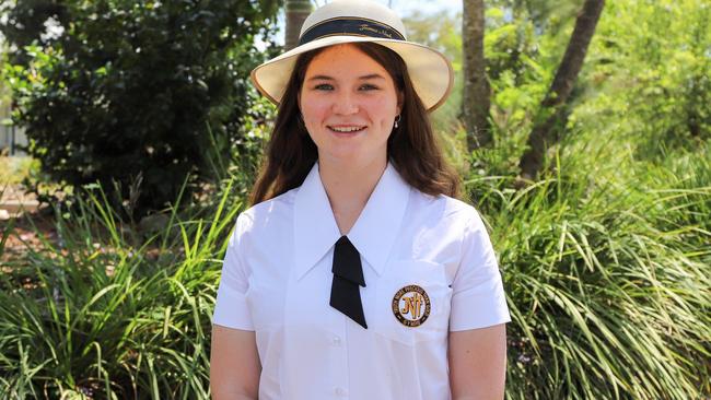 James Nash High School 2025 School Captain Bronte Collett-Nilon. Source: ‘James Nash State High School’ Facebook page.