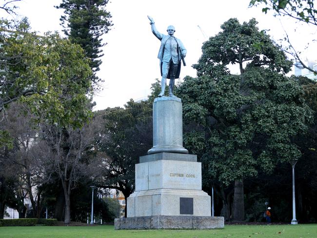 The Captain Cook statue in Hyde Park was vandalised last month. Picture: Damian Shaw