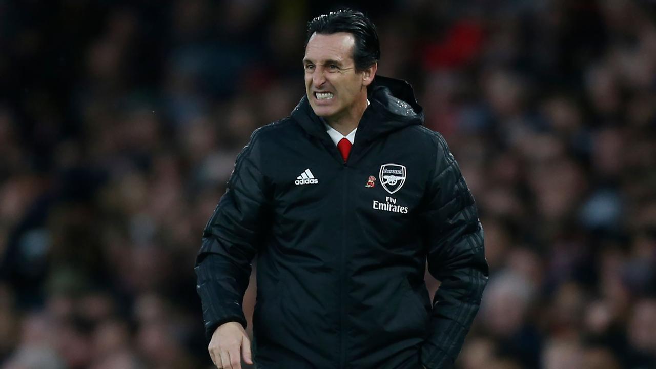 Unai Emery is under severe pressure at Arsenal.