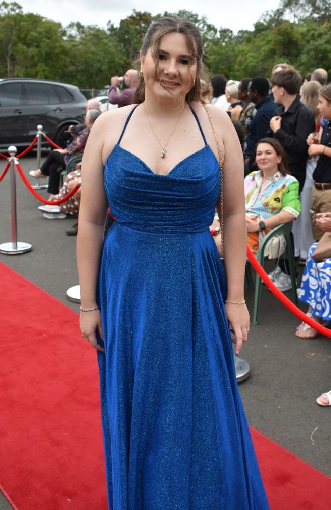 Zara Mould at the Pacific Lutheran College Formal held at the Sunshine Coast Turf Club on November 15, 2024. Picture: Sam Turner