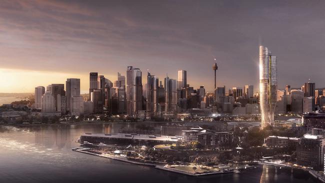 A concept image of the proposed Ritz-Carlton tower at The Star Sydney. Picture: Supplied