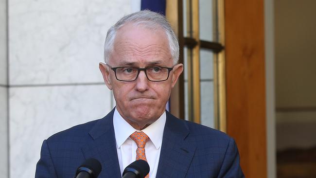 PM Malcolm Turnbull and Minister for Foreign Affairs Julie Bishop holding a Press Conference at Parliament House in Canberra. Picture Kym Smith