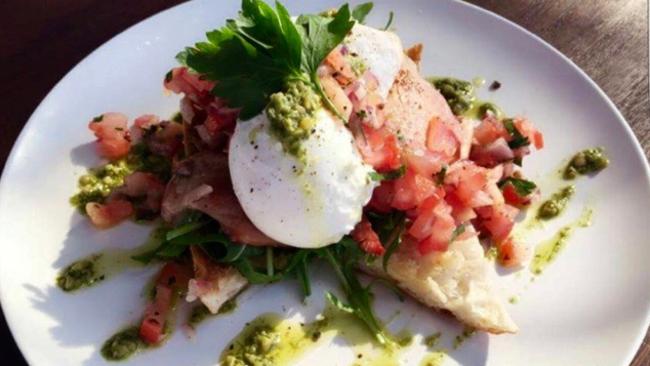 An elegantly smashed avo at Brickworks.