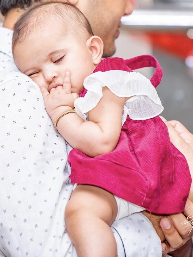 Pranshi Gaudel has the coolest pacifier in town. Picture: Supen Photography