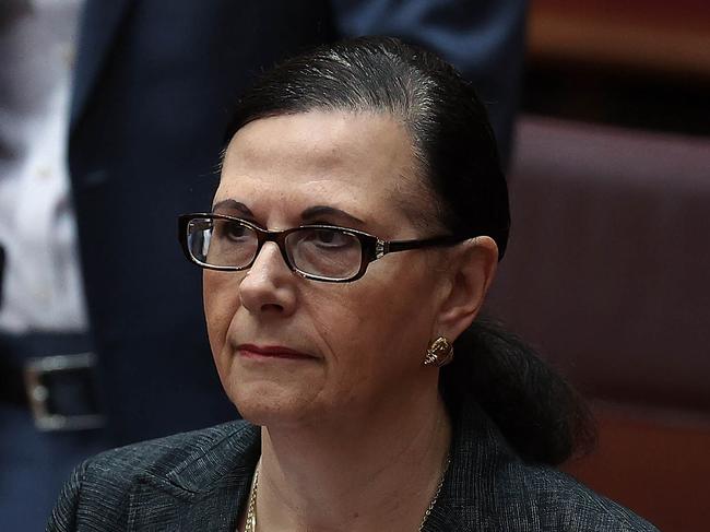 CANBERRA, AUSTRALIANewsWire Photos MARCH 30, 2022: Exiting Senator, Concetta Anna Fierravanti-Wells has let rip on Prime Minister Scott Morrison, in Parliament House, Canberra. She is a member of the Liberal Party and has been a Senator for New South Wales since 2005. Picture: NCA NewsWire / Gary Ramage