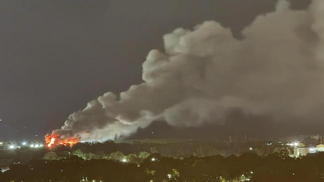 The blaze can be seen from all over Cairns. Picture: Supplied