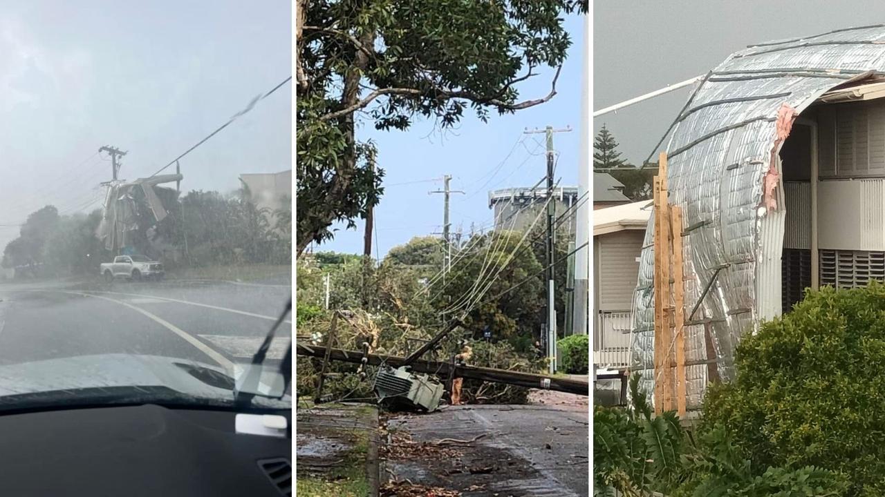 Residents of the NSW Central Coast have shared images of the carnage left after a "microburst" ripped through the region. Picture: Facebook