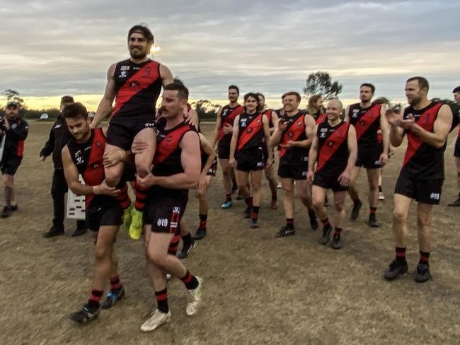 MPNFL Division 1 football: Frankston Bombers v Sorrento. Picture: Valeriu Campan