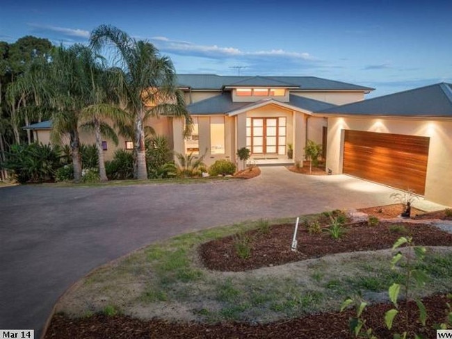 The front of the five-bedroom home which was purchased with overseas funds.