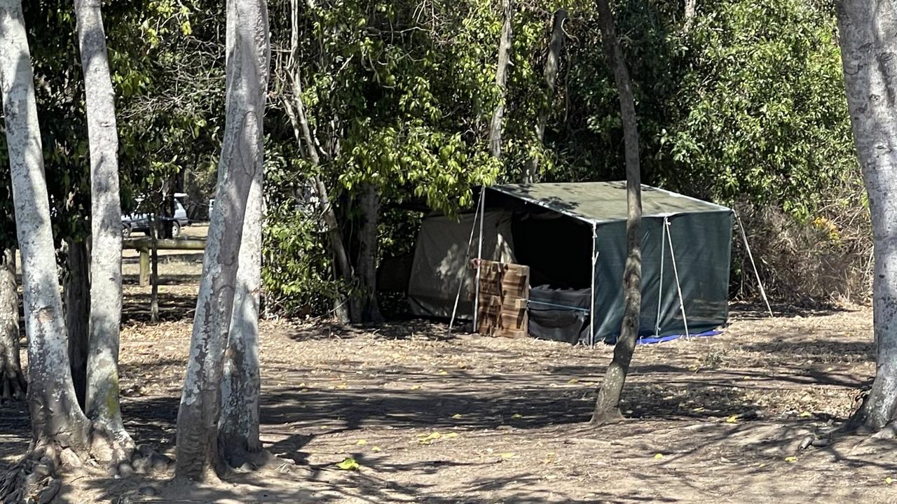 The site of the fire is frequently used as a campsite by homeless people in Bundaberg.