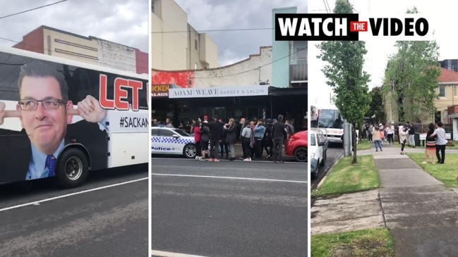 Police shut down barbershop