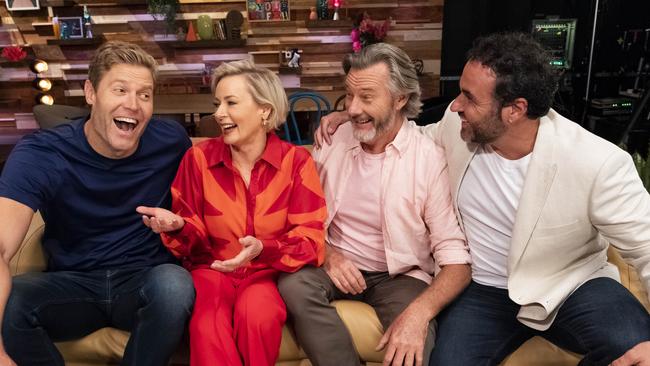 The Living Room crew of Dr Chris Brown, Amanda Keller, Barry Dubois and Miguel Maestre are back to their best. Picture: Ten