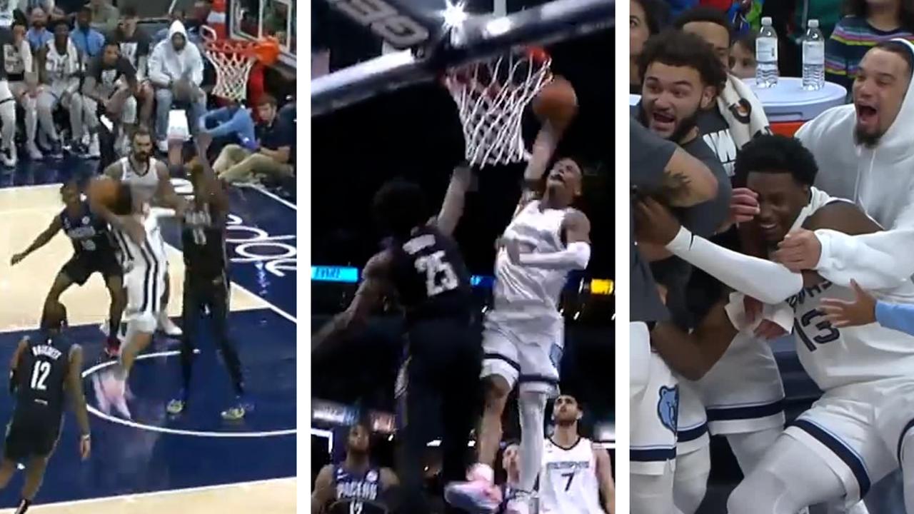 Ja Morant pulled off an outrageous dunk.