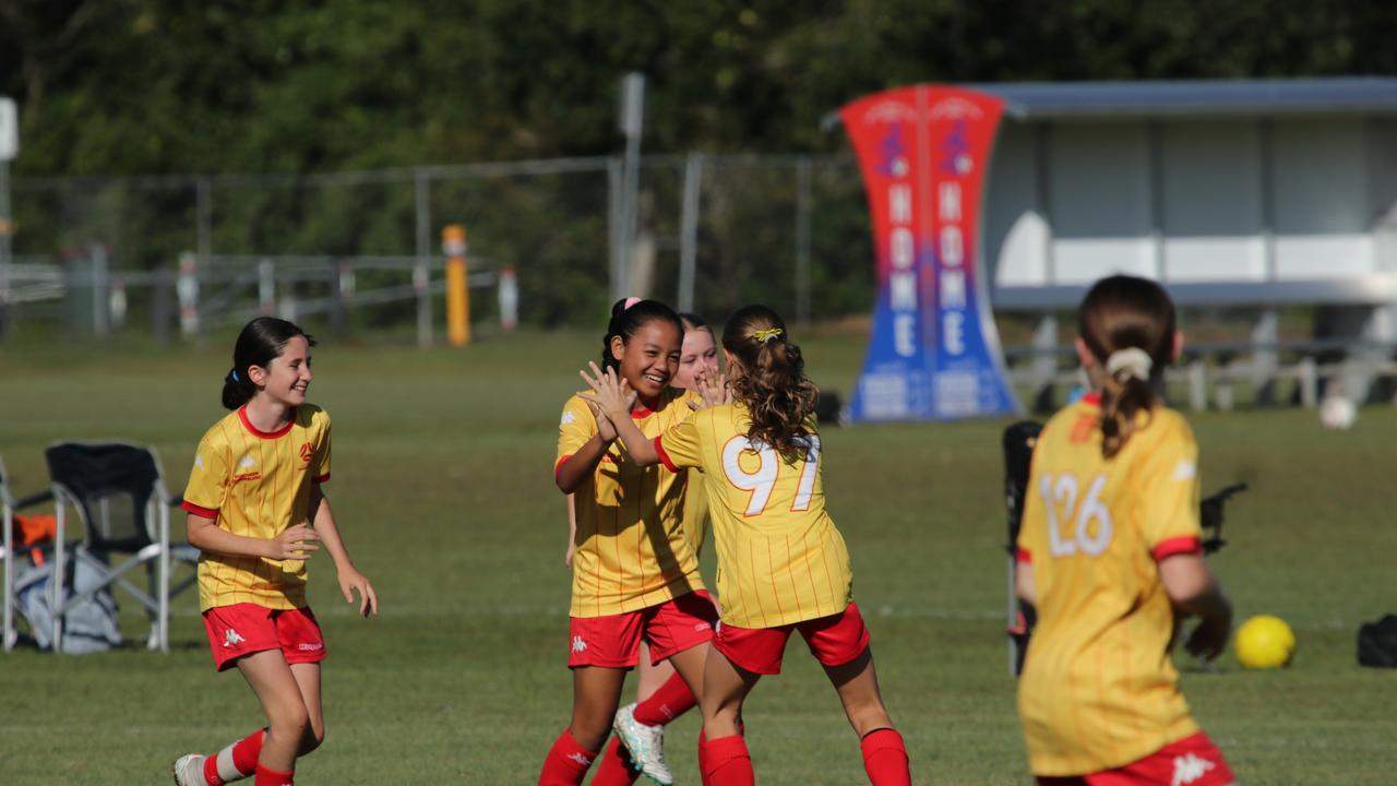 FQ Academy Northern players in action at the FQ Academy Northern Conference Junior Carnival. Picture: Football Queensland