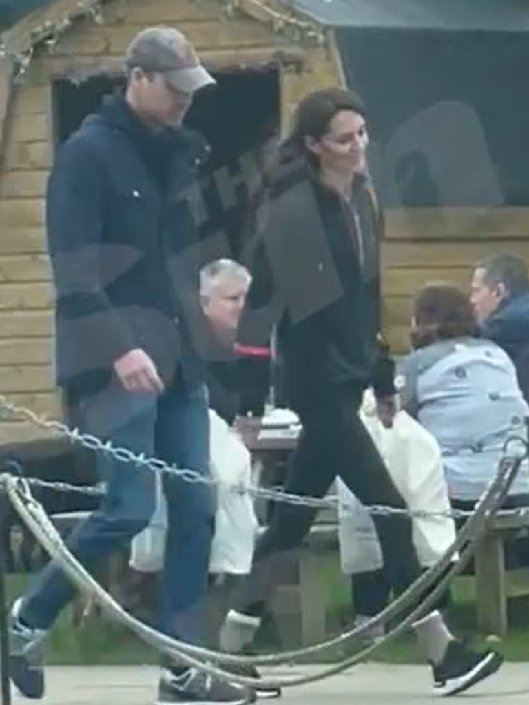 She and Prince William were spotted shopping at a farm shop near their home at Adelaide Cottage in Windsor. Picture: The Sun / TMZ / News Licensing