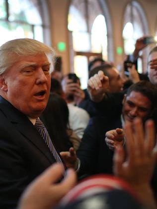 ... and Donald Trump on the campaign trail. Picture: Joe Raedle / Getty Images / AFP