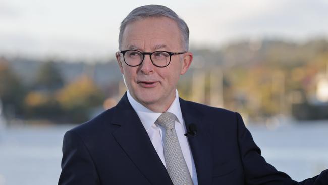 Labor leader Anthony Albanese visits Launceston, Tasmania on his first stop of the federal election campaign today. Picture: Toby Zerna