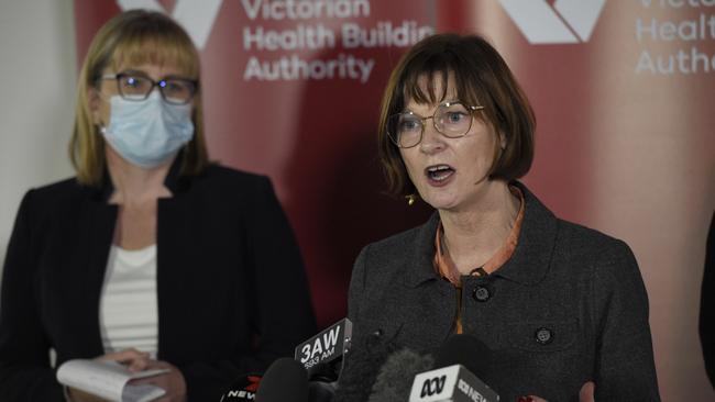 Minister for Health Mary-Anne Thomas says Victorian healthcare services will continue to take it upon themselves to implement harsher restrictions. Picture: Andrew Henshaw