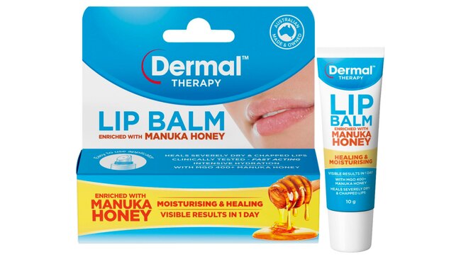 Dermal therapy lip balm manuka honey, $5.49 from Chemist Warehouse 