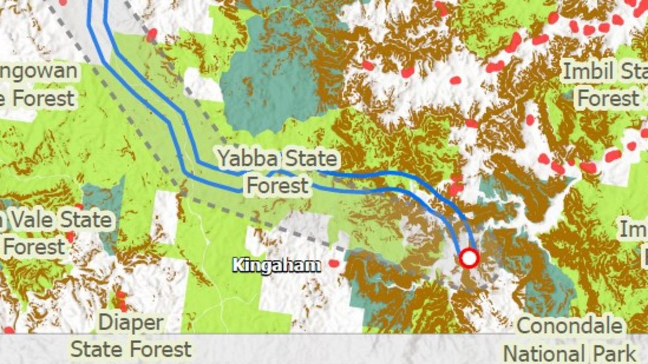 Powerlink has announced a recommended “western” high voltage transmission line connecting Borumba Dam to Woolooga substation. Picture: Supplied