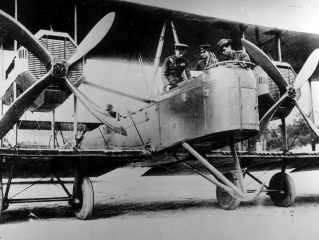 The Vickers Vimy aircraft used by Sir Keith and Sir Ross Smith to fly to Darwin