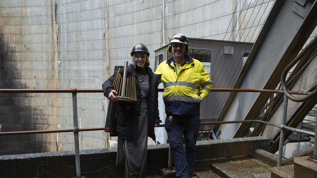 Artist and musician Hannah Foley who performed in the Gordon Dam and will have her work shown as part of Dark Mofo.