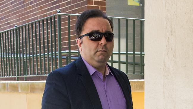 Former Uber driver Rassoul Solhdjou, who has pleased not guilty to indecently assaulting a female passengers who had paid for a lift from Surry Hills to Kirribilli, outside Manly Court House on Monday. Picture: Dylan Robinson