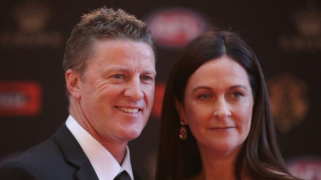 Damien and Danielle Hardwick's marriage didn't survive 2020. Picture: Scott Barbour/Getty Images